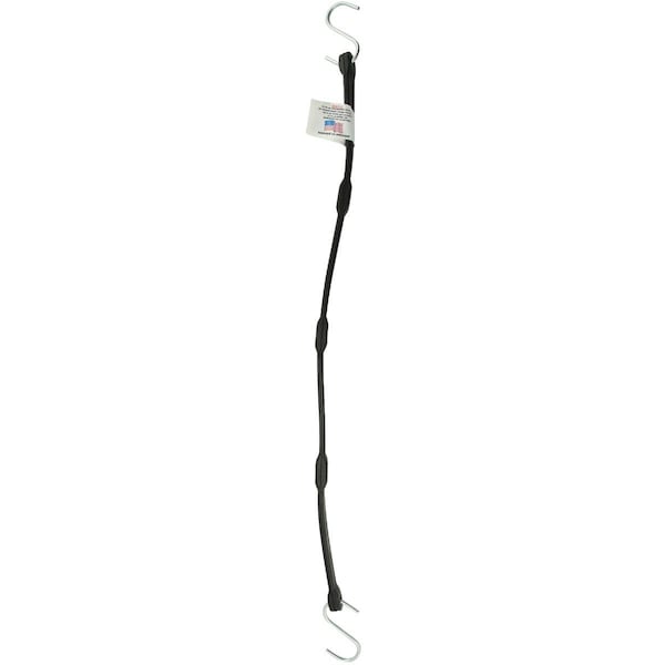 Erickson 5/8 In. x 25 In. Adjustable Rubber Tarp Strap, Black 06722 - main